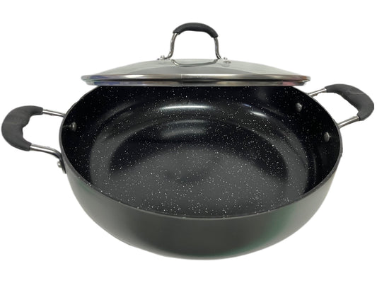 Mastercook Non Stick Hard Anodized Shallow Casserole CASSEROLE24CM 24cm - Image 2