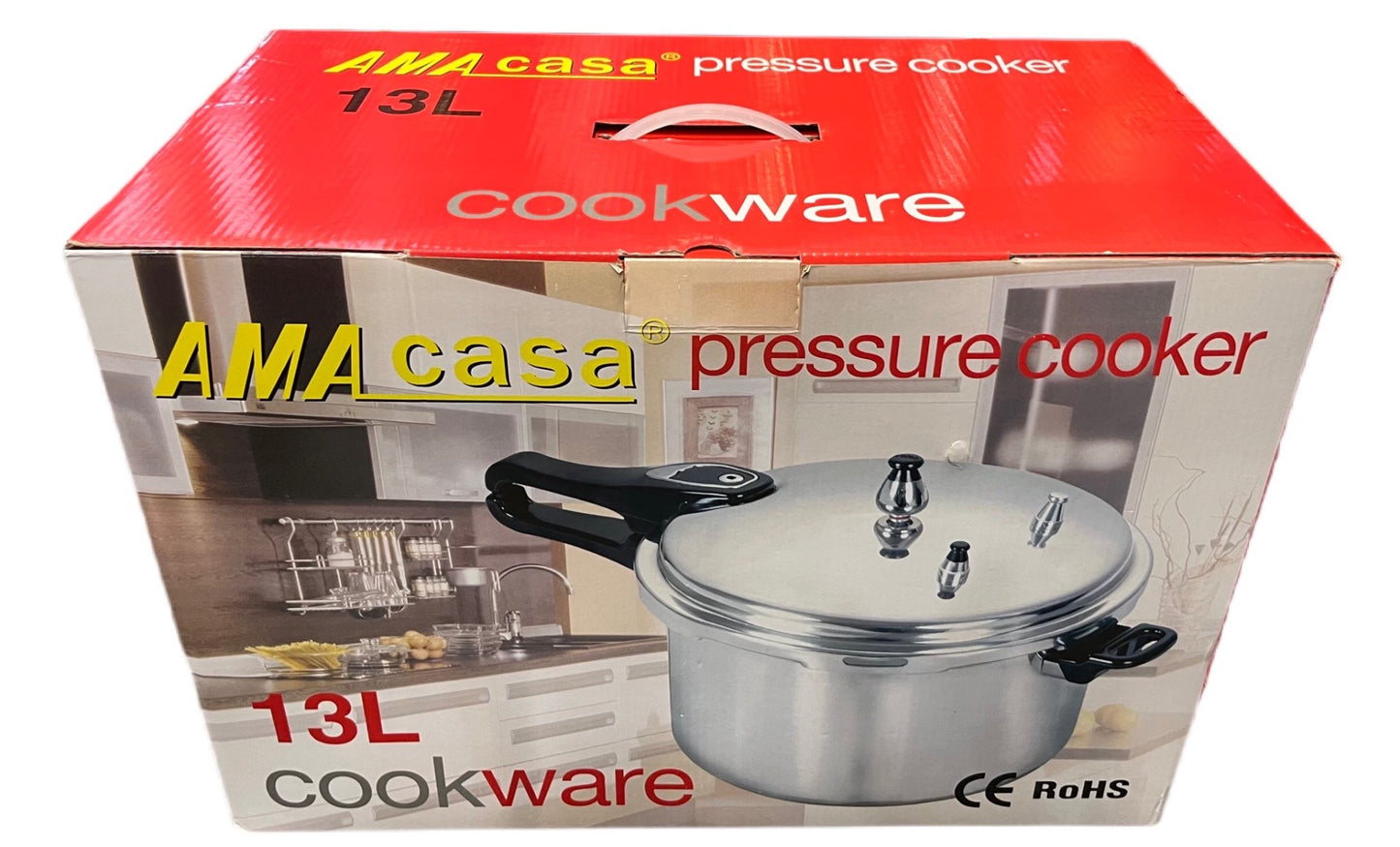 Heavy Duty Aluminium Pressure Cooker COOKER13L 13l - Image 2