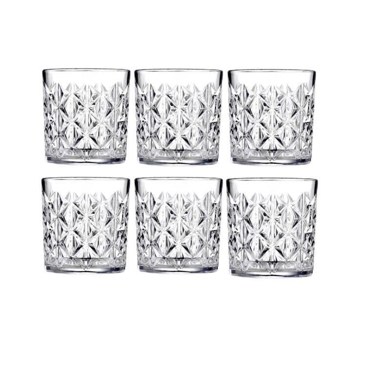 Crystal Glass/transparent Clear Glasses GLASSES340ML Transparent Set Of 6 340ml - Image 5