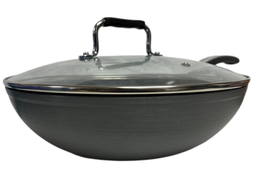 Mastercook Non Stick Hard Anodized Long Handle Wok / Karai KARAI28CM 28cm - Image 2