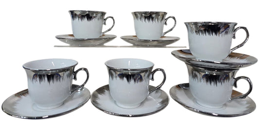 Tea Set Silver Pattern Silver Set Of 12 - Image 2