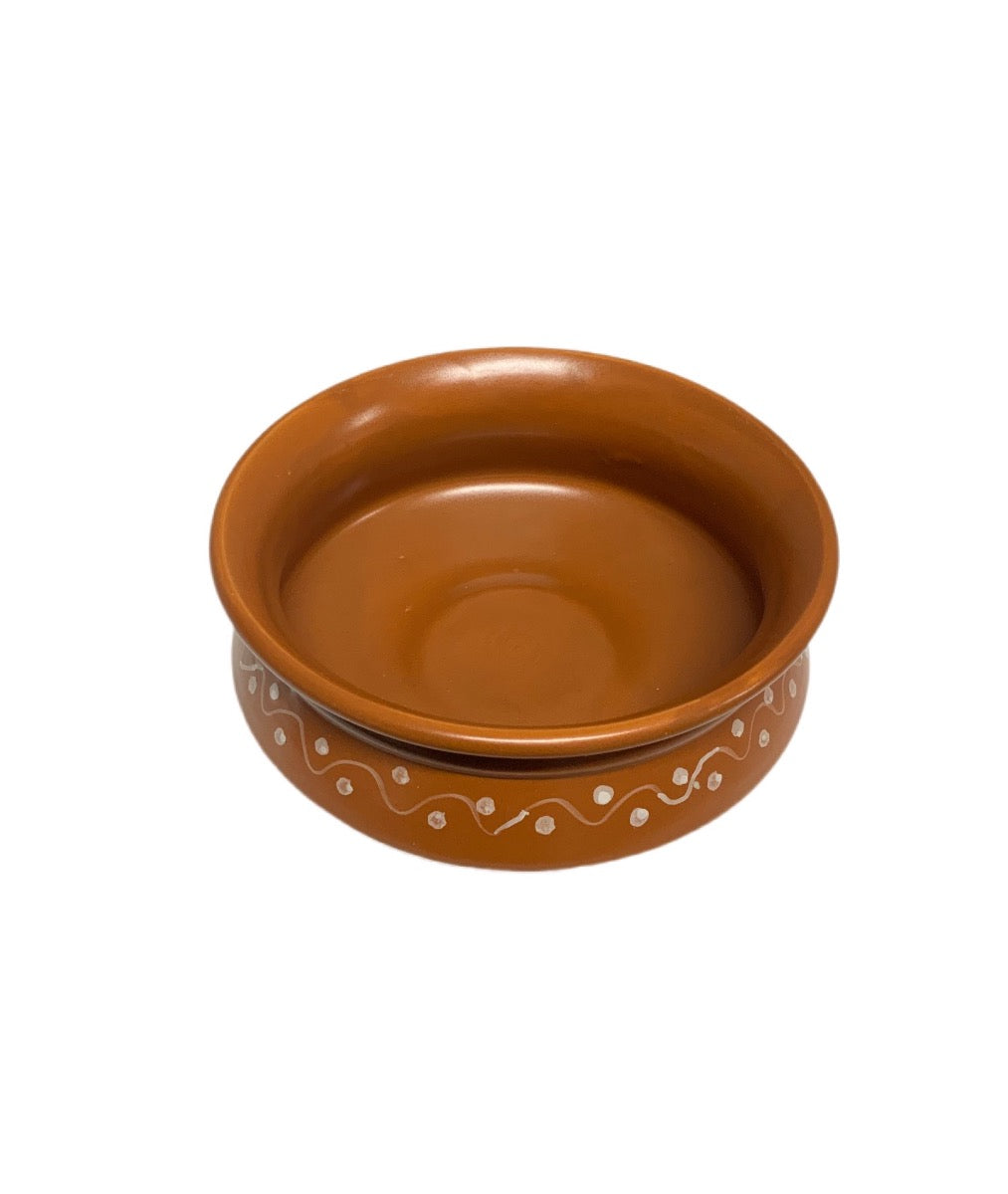 Flat Ceramic Handi With Lid - Image 3