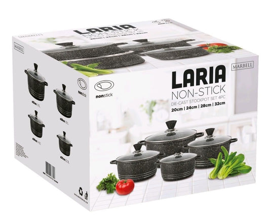 Black Marbell Die Cast Non Stick Pan Set Black Set Of 4 - Image 2