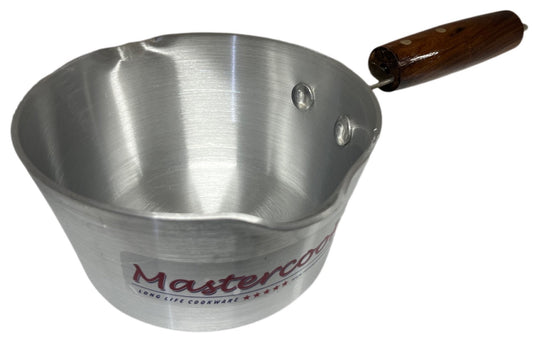 Mastercook Aluminium Milk Pan Wooden Handle HANDLE15CM 15cm - Image 2