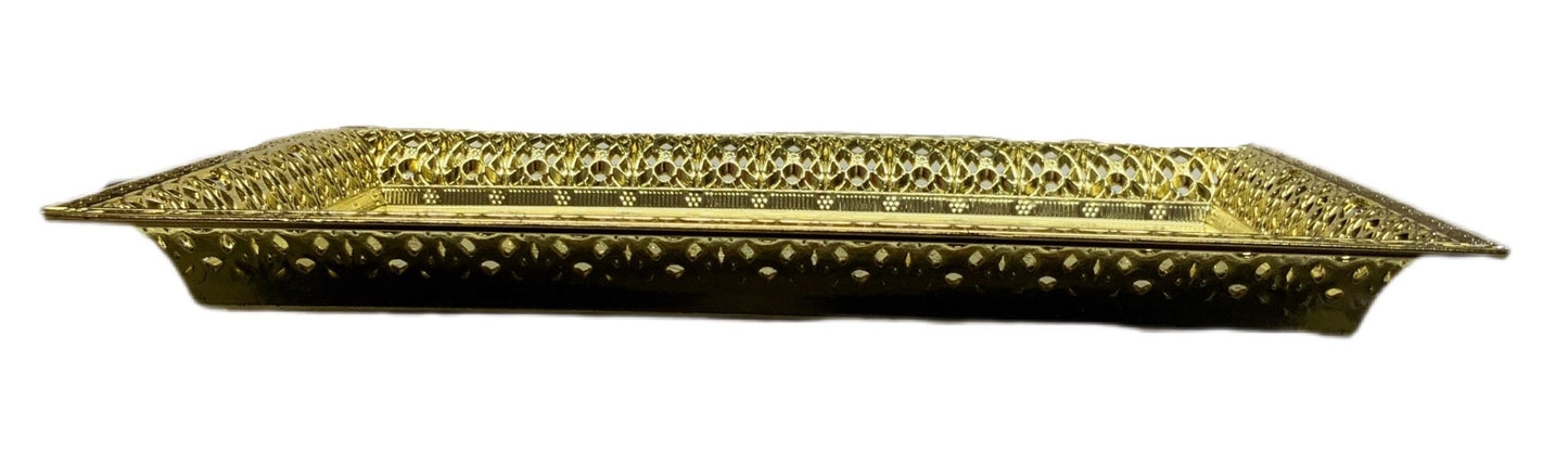Gold Plastic Tray Gold - Image 3