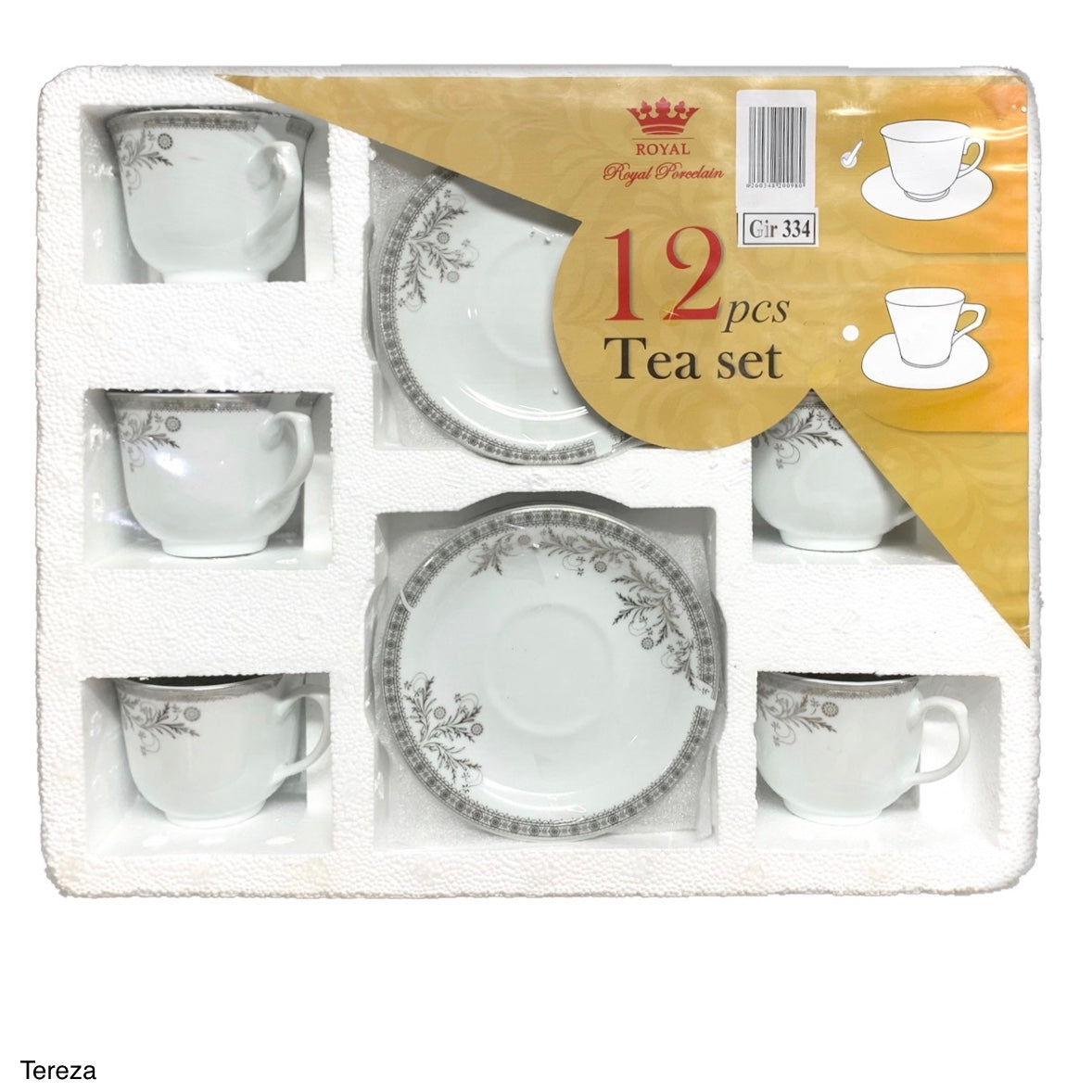 Tereza Porcelain Tea Set PORCELAIN12 Set Of 12 - Image 1