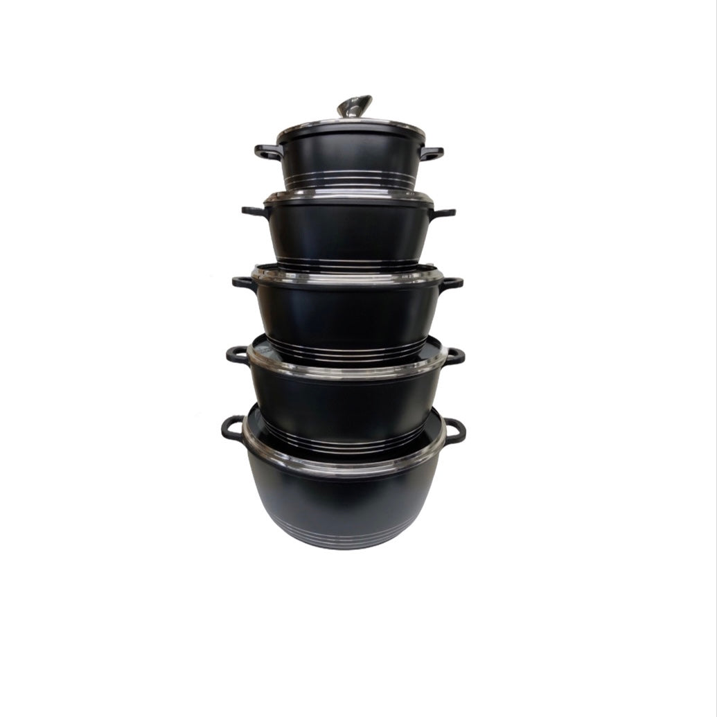 Sq Professional Non Stick Die Cast Cookware Set Set Of 5 - Image 1