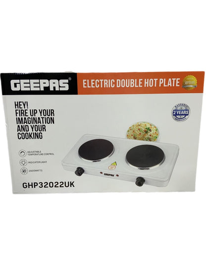 Geepas Electrical Double Hot Plate 2000W PLATE2000W - Image 2