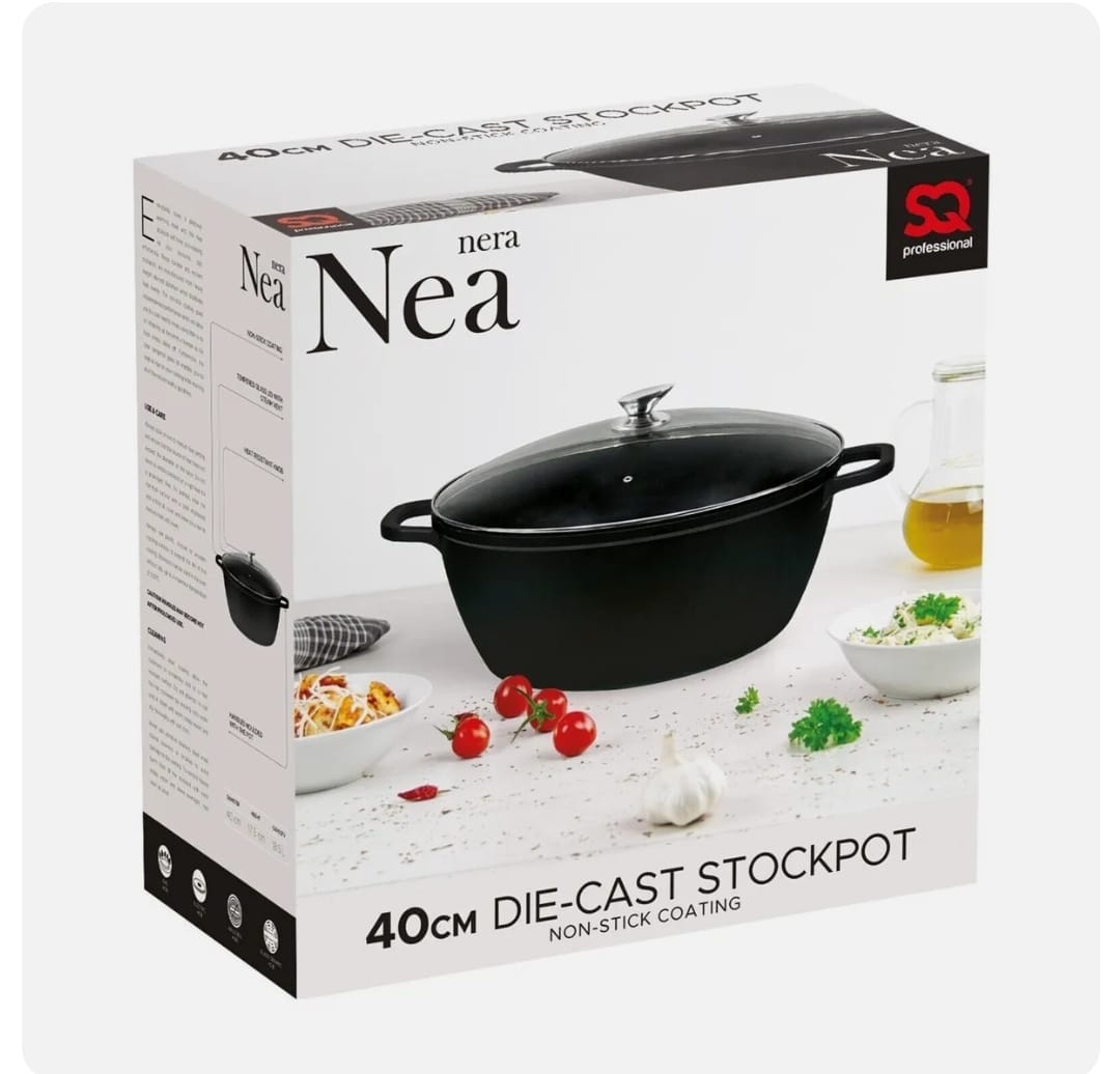 Sq Professional Die Cast Non Stick Stockpot & Lid STOCKPOT40CM 40cm - Image 3