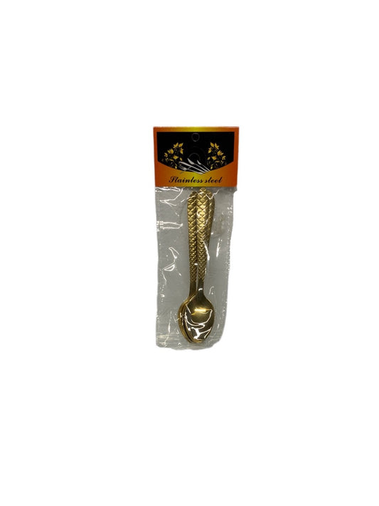 Gold Mini Spoon Pack Of 6 Gold - Image 2