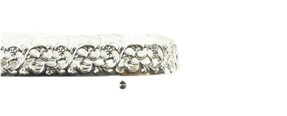 Square Silver Paandan Tray With Ball Feet Silver - Image 3