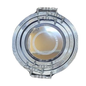 Silver Serving Tray Round Silver Set Of 3 - Image 2