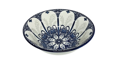 Cereal Bowl Blue Floral Pack Of 6 Blue 6inch - Image 1