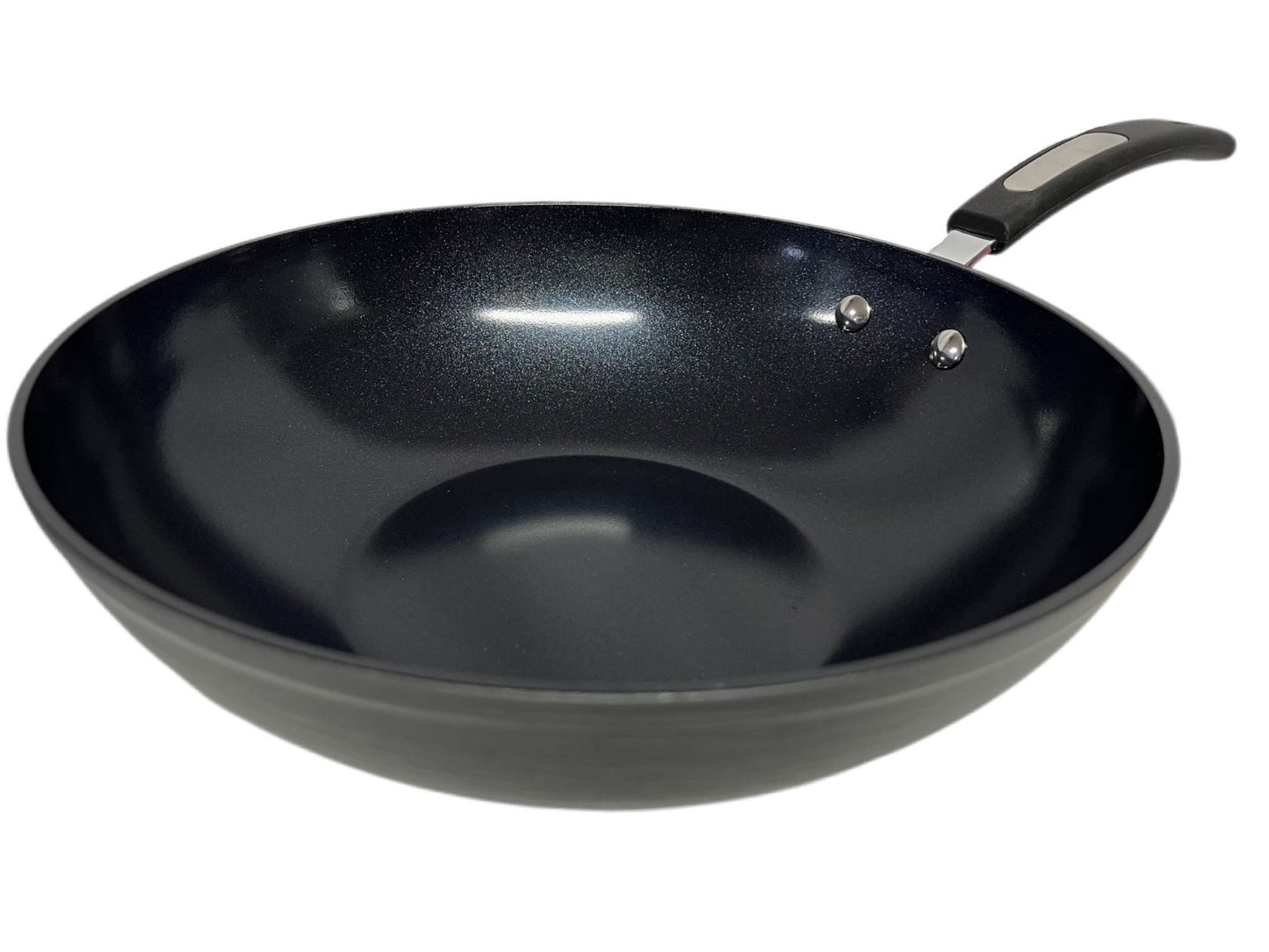 Mastercook Non Stick Hard Anodized Long Handle Wok / Karai KARAI28CM 28cm - Image 3