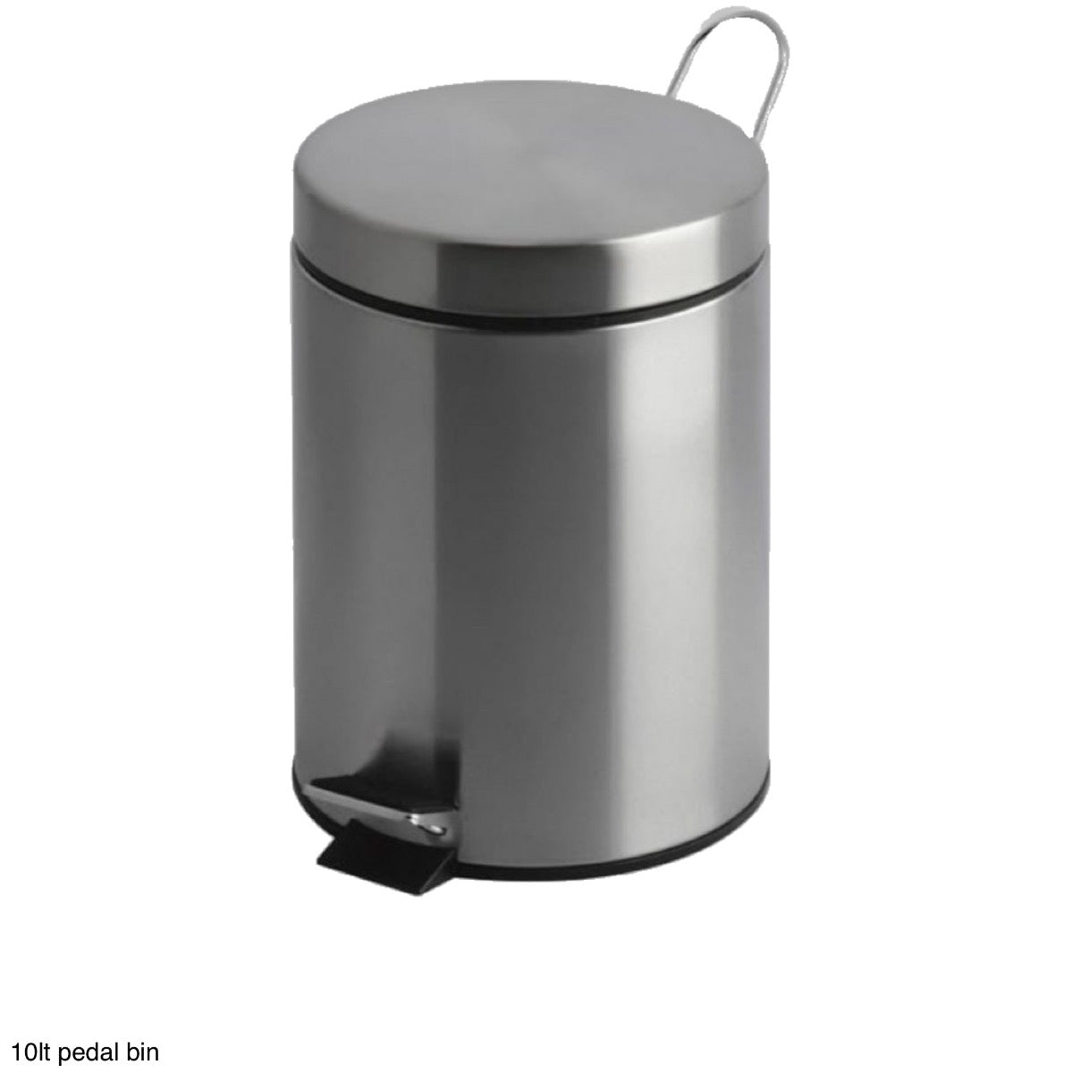 Stainless Steel Chrome Finish Pedal Bin 10l - Image 1