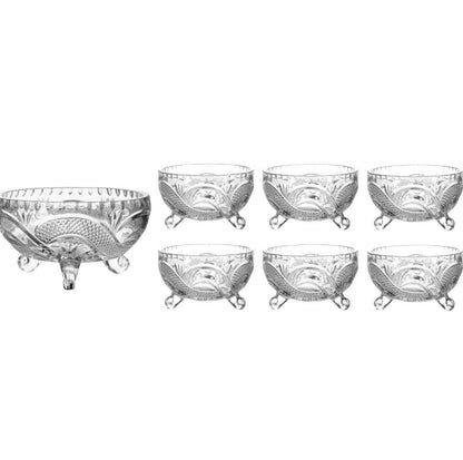 Deli Crystal Footed Custard Set Pearls - Image 2