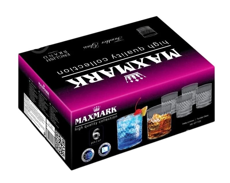 Maxmark Tumbler Glass Pack Of 6 - Image 1