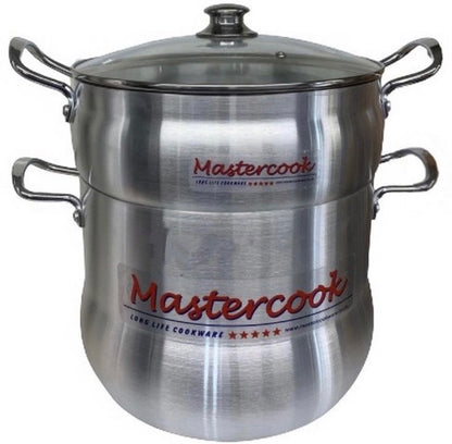 Mastercook Aluminium Couscous Steamer Pot POT30CM 30cm - Image 1