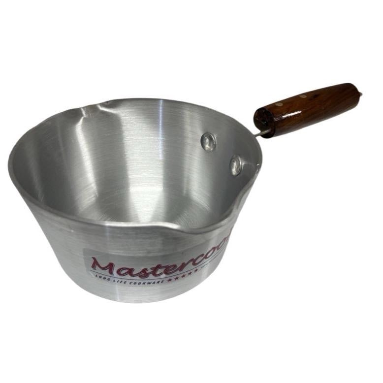 Mastercook Aluminium Milk Pan Wooden Handle HANDLE20CM 20cm - Image 1