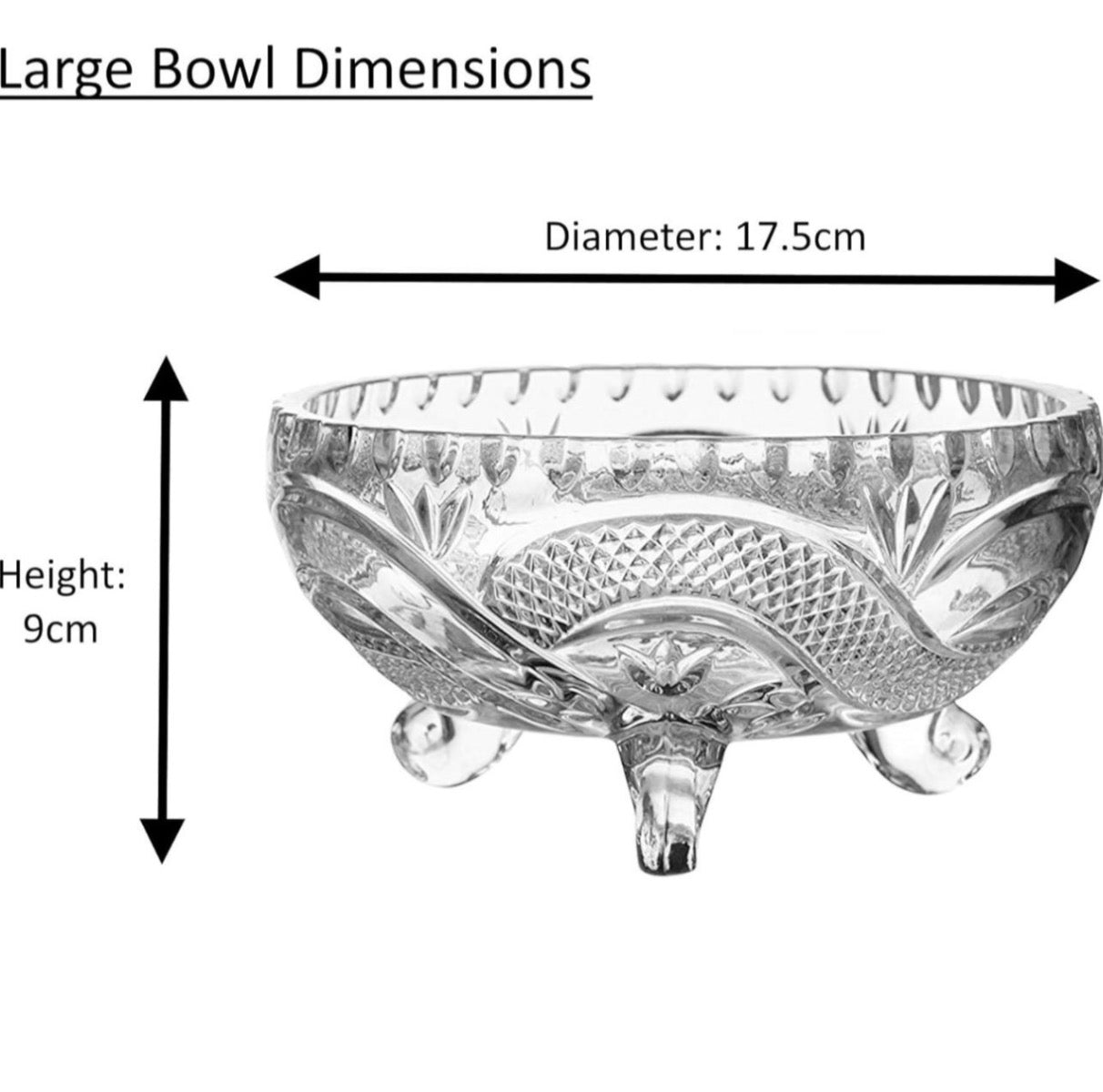 Deli Crystal Footed Custard Set Pearls - Image 3