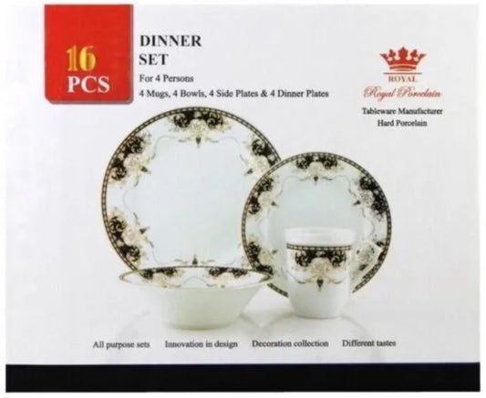 Vana Porcelain Dinner Set PORCELAIN16 Set Of 16 - Image 2