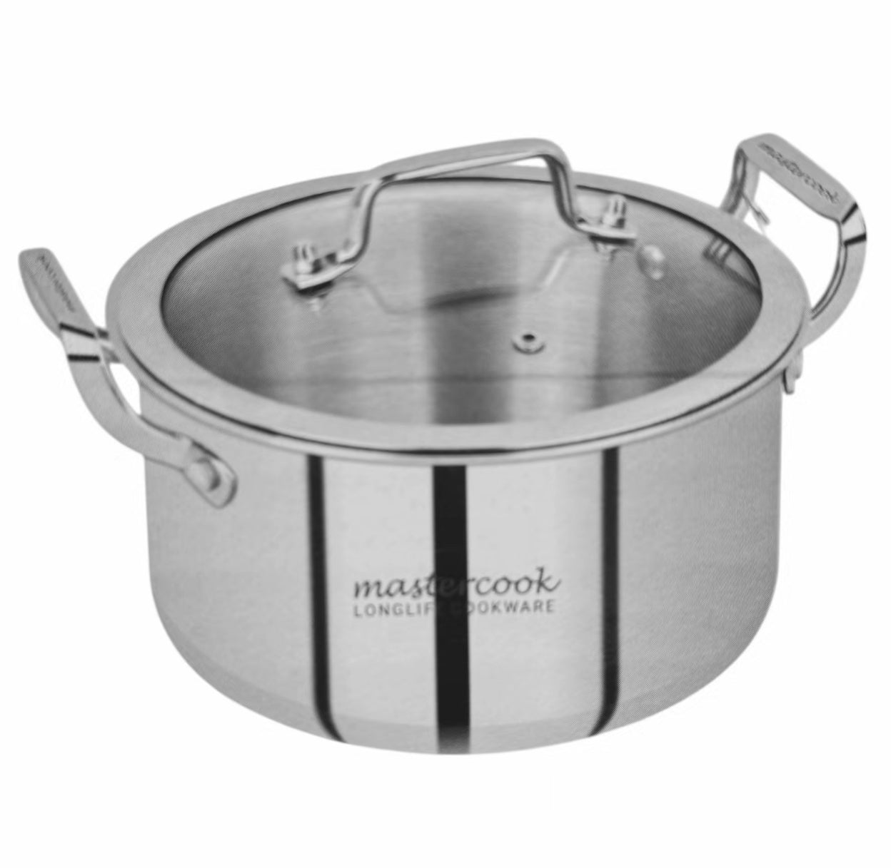 Mastercook  Stainless Steel tri-ply Body 26Cm Casserole Pot with lid