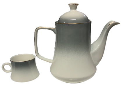 Procelain Tea Set With Tray Set Of 7 - Image 2