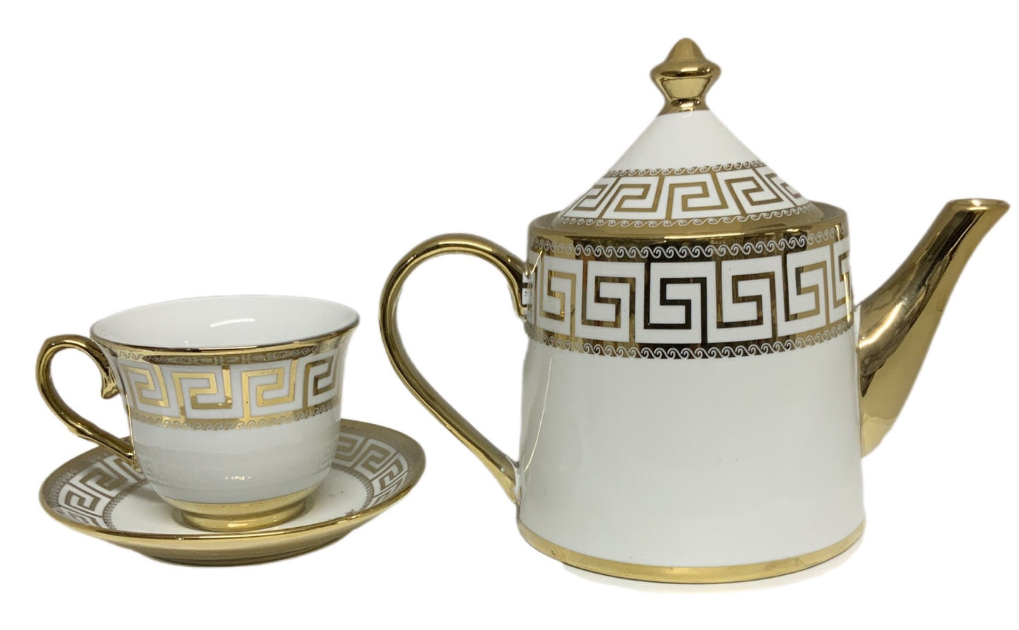 Gold Tea Set With Stand SET15PC Gold Set Of 15 - Image 2