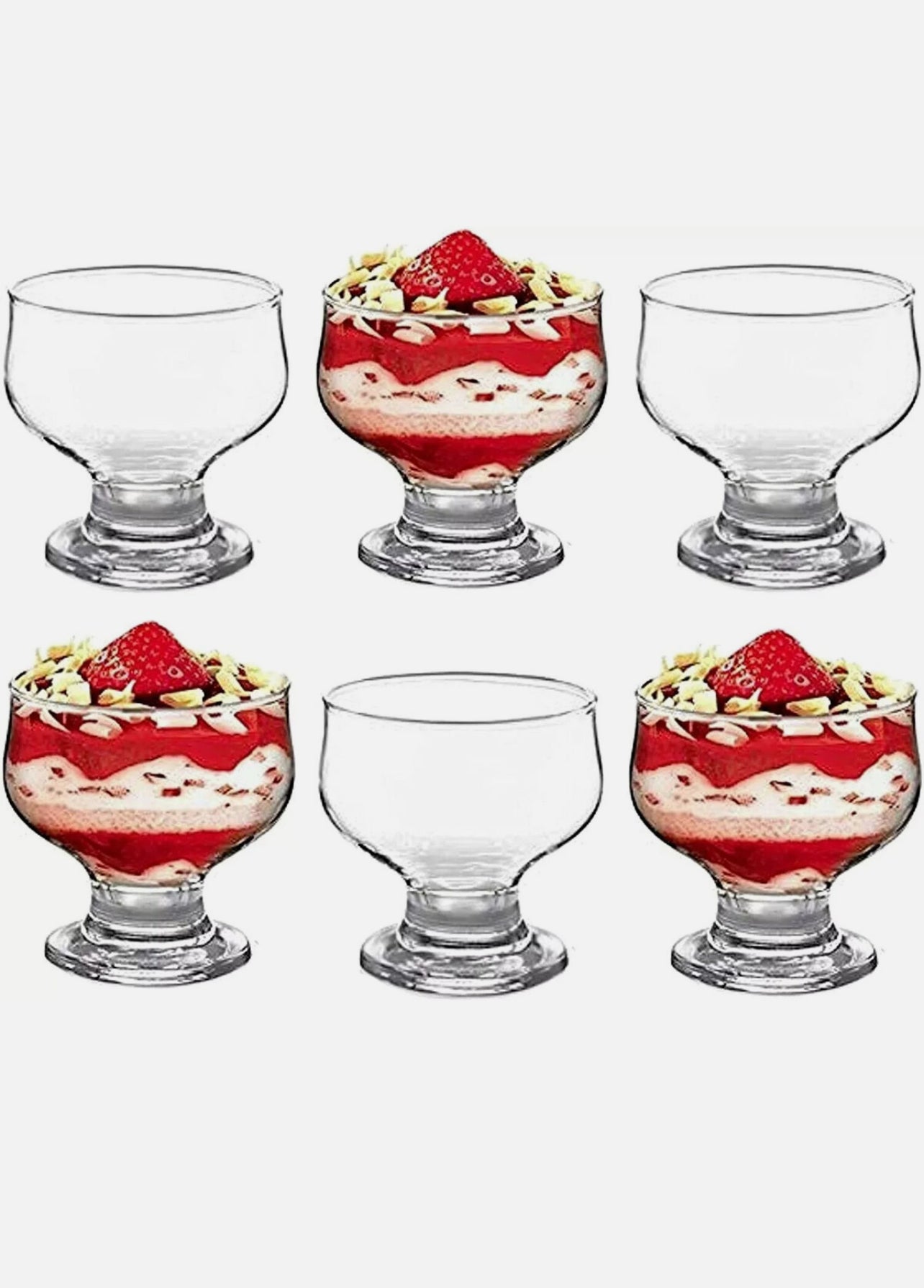 Tulip Ice Cream Cups Pack Of 6 Cream - Image 1
