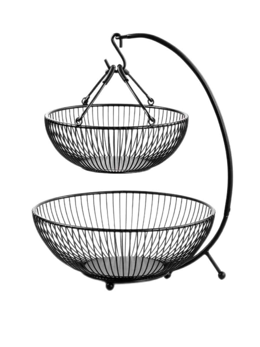 2 Tier Swing Fruit Basket - Image 1