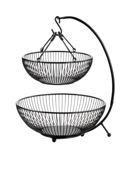 2 Tier Swing Fruit Basket - Image 1