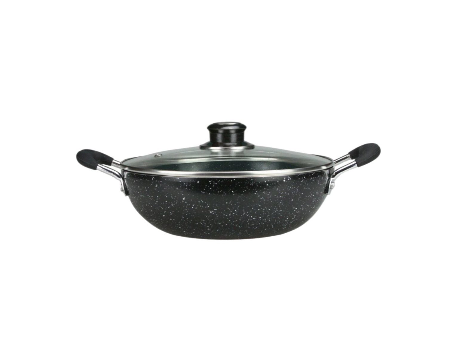 Non Stick Wok / Karai With Lid LID24CM 24cm - Image 1