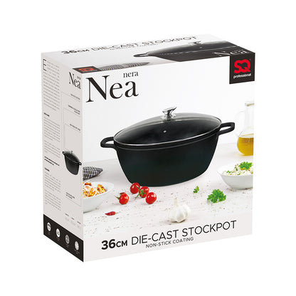 Sq Professional Die Cast Non Stick Stockpot & Lid STOCKPOT36CM 36cm - Image 3