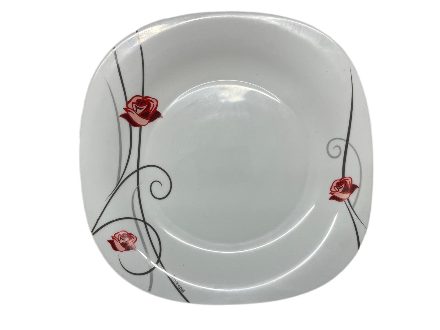 Pars Opal Rose Square Dinner Plate ROSE25CM 25cm - Image 1