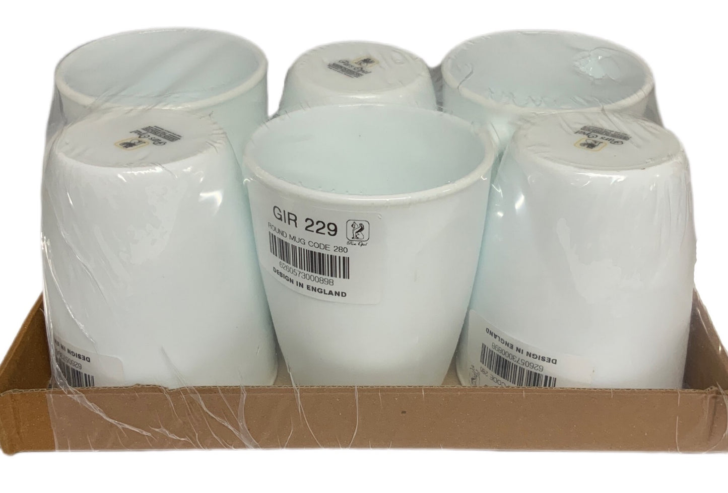 White Opal Mug Pack Of 6 White - Image 1