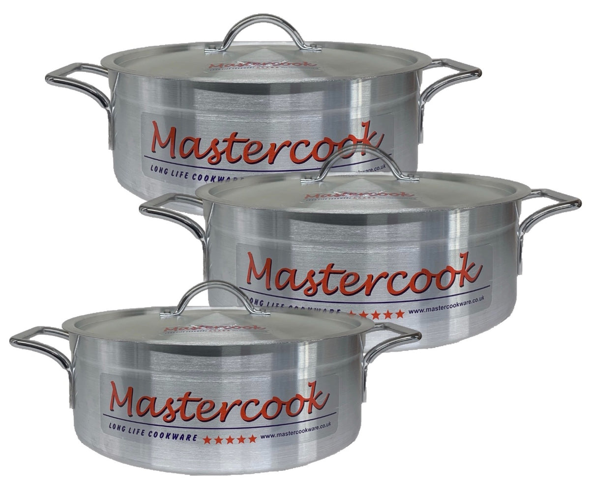 Mastercook Pots Mastercook Aluminium Brazing Cookware Set Of 3 – Bismillah Gift Center