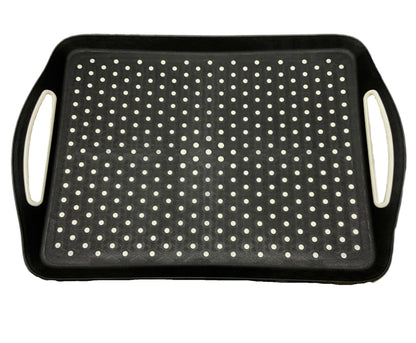 Black Anti Slip Serving Tray Black - Image 1