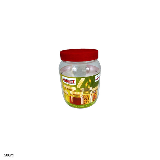 Plastic Sunpet Jar JAR500ML 500ml - Image 1