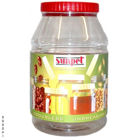 Plastic Sunpet Jar JAR5000ML 5000ml - Image 1