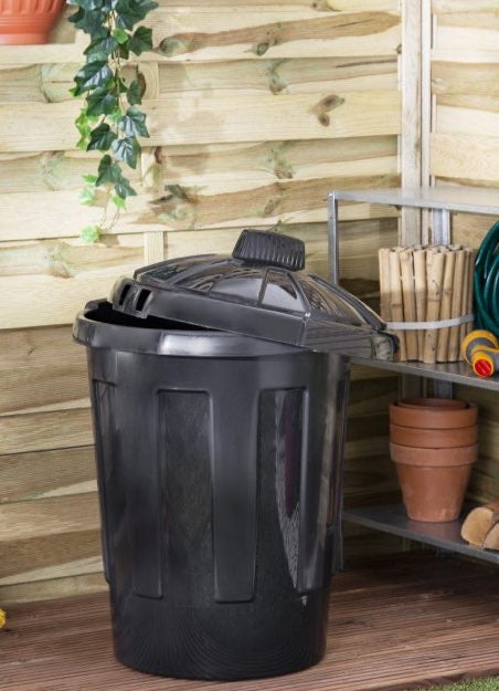 Eden Dustbin Black DUSTBIN80 Black 80LITRE - Image 2
