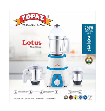 Topaz Lotus Mixer Grinder 750W GRINDER750W - Image 2