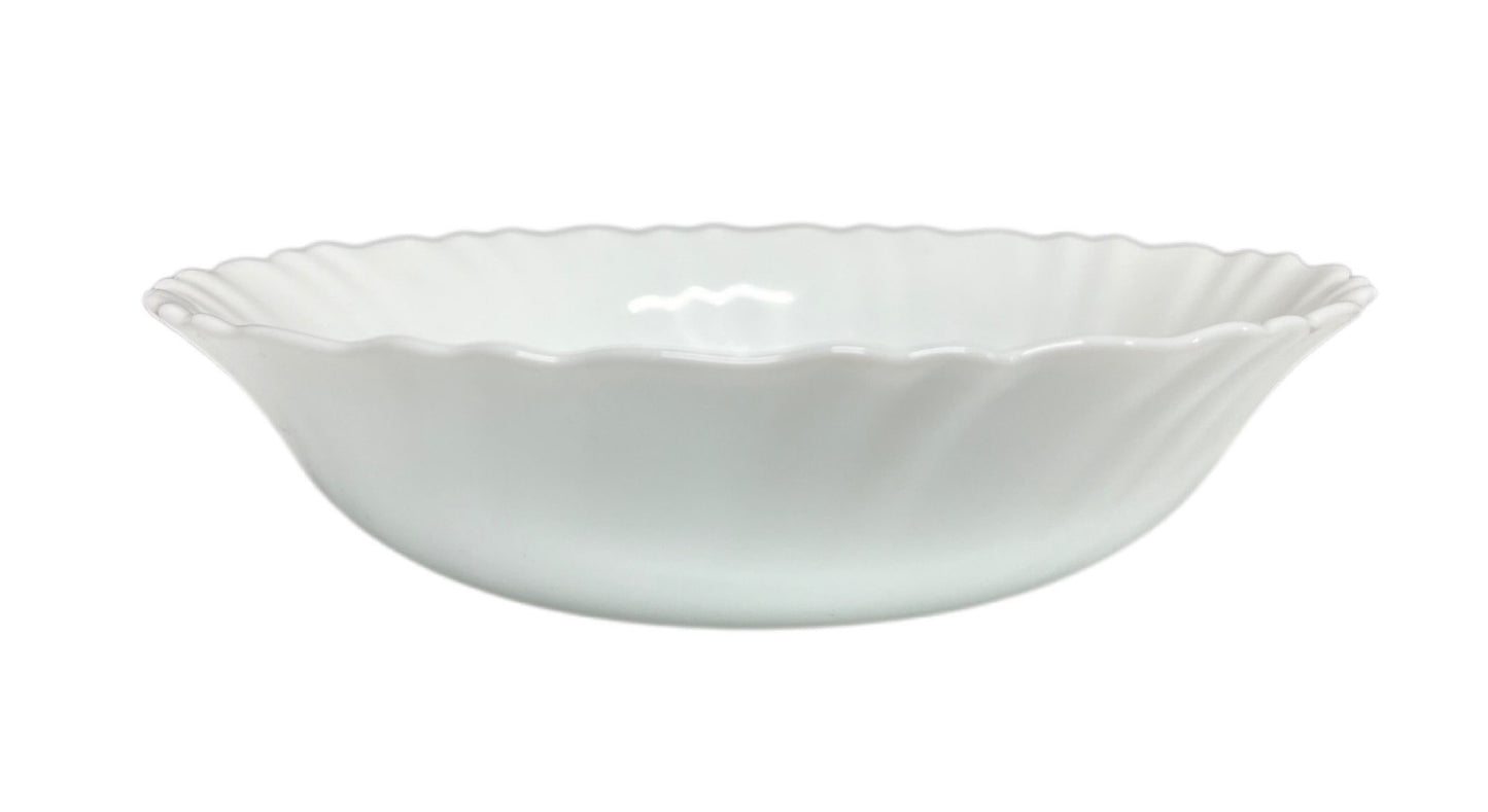 Opal White Plain Round Shallow Bowl PLAIN17CM White 17cm - Image 1