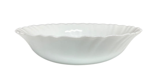 Opal White Plain Round Shallow Bowl PLAIN17CM White 17cm - Image 1