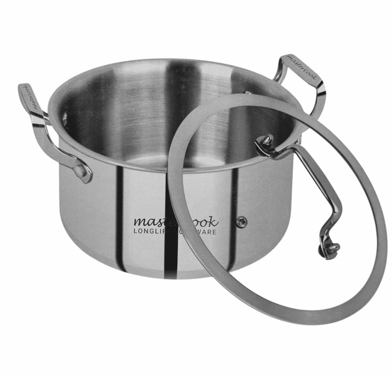Mastercook  Stainless Steel tri-ply Body 26Cm Casserole Pot with lid