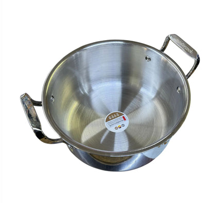 Mastercook  Stainless Steel tri-ply Body 26Cm Casserole Pot with lid