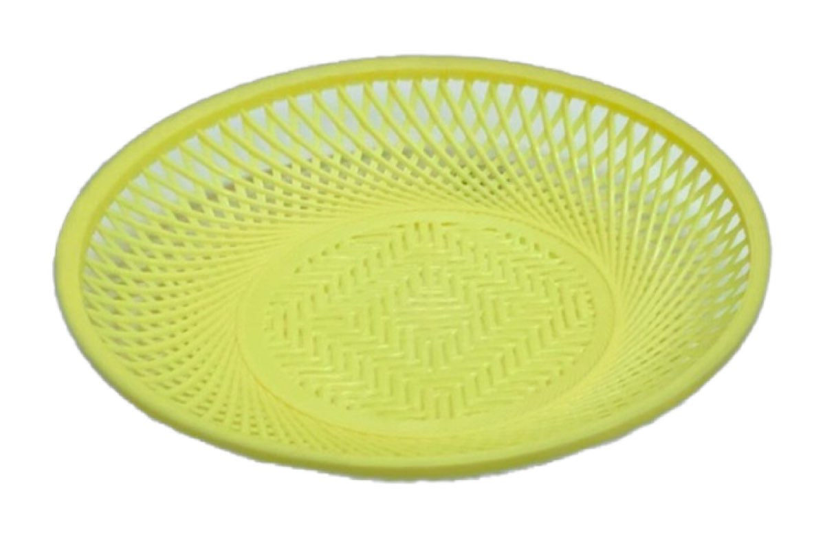 Yellow Plastic Roti Dish / Chabba / Chabla Small Yellow - Image 1