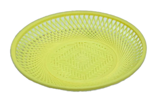 Yellow Plastic Roti Dish / Chabba / Chabla Small Yellow - Image 1