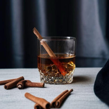 Glasses Clear Drinking Glasses Diamond Like Pattern Clear Set Of 6 320ml - Image 9