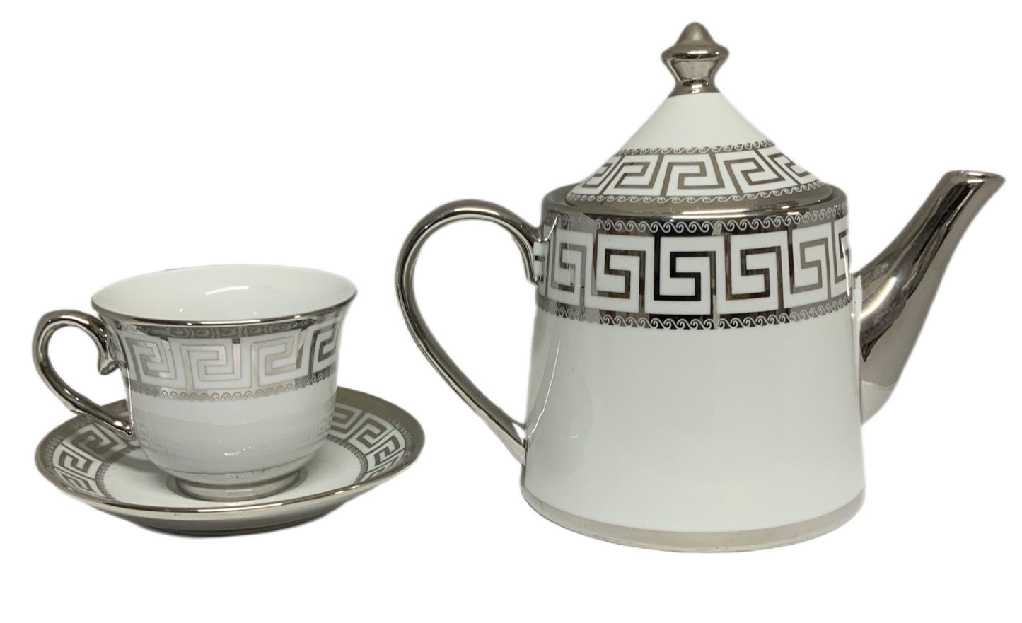 Silver Tea Set With Stand SET15PC Silver Set Of 15 - Image 2