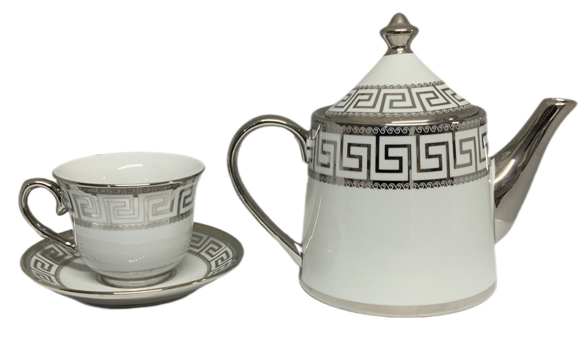 Silver Tea Set With Stand SET15PC Silver Set Of 15 - Image 2